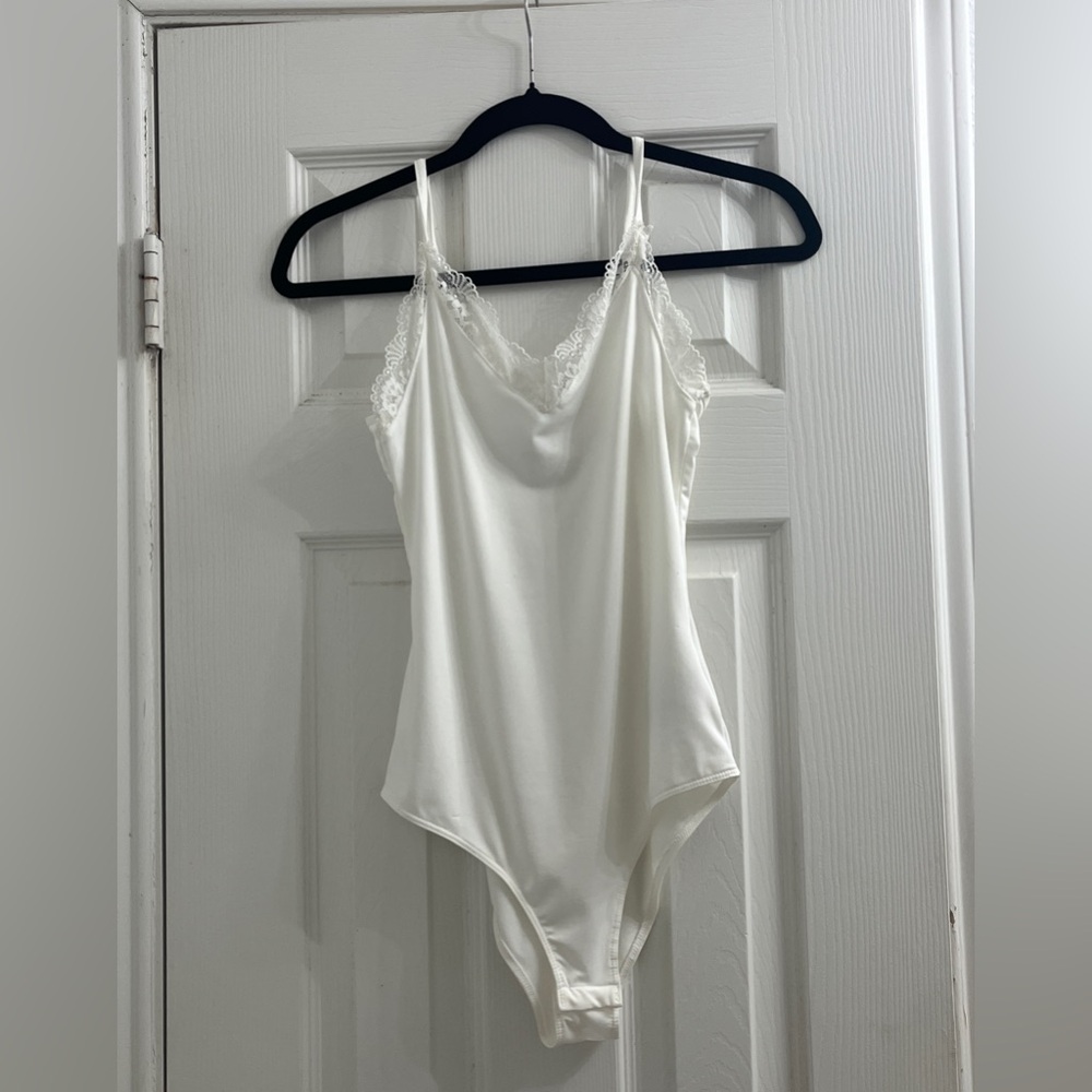 White Lace Bodysuit from H&M